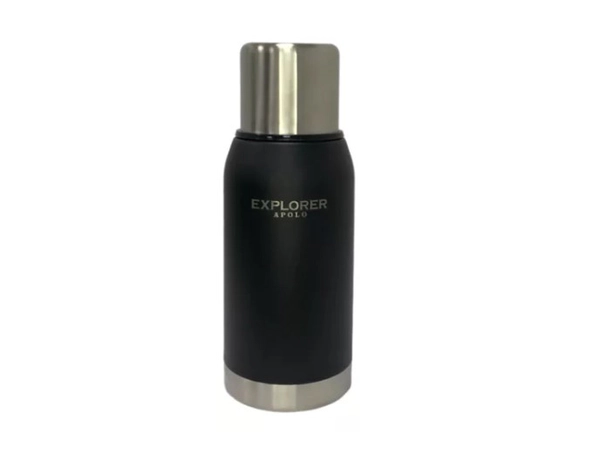 Termo Apolo Explorer 750 Ml Acero Inoxidable Pico Cebador Negro