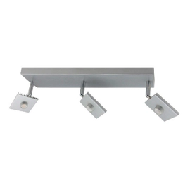 Aplique 3 Luces Aluminio Pulido 15W Led Cob Con Lente 24° 4009/03
