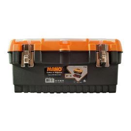 CAJA DE HERRAMIENTAS PLÁSTICA 2 CIERRES METÁLICOS 413X212X186MM MANO MT-16