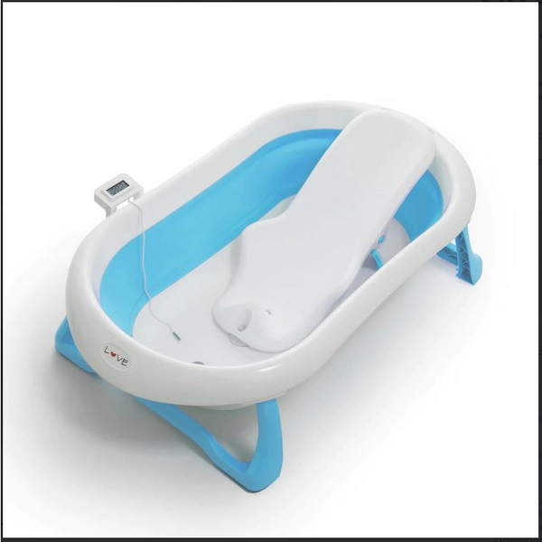 BAÑERA PLEGABLE LOVE B330 CELESTE REDUCTOR DE BAÑERA TERMOMETRO DIGITAL B340