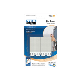 CINTA ADHESIVA DOBLE FAZ PARA SMART 1,5KG X4 UNIDADES EN BLISTER TEK BOND