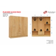 Placard Mosconi 6 Puertas 2 Cajones Caoba 169x181 cm