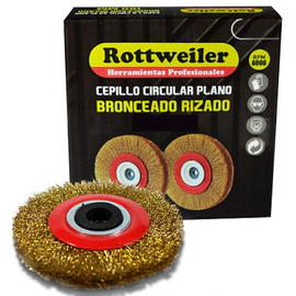 CEPILLO PLANO BRONCEADO RIZADO 100MM ROTTWEILER EVOL5132