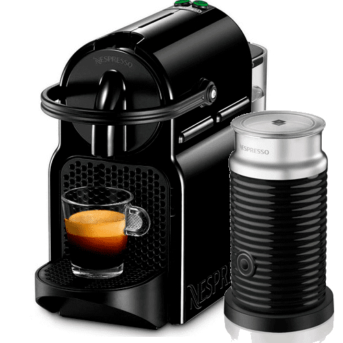 Cafetera Nespresso Inissia Black + Aeroccino 3 1200W | Garbarino