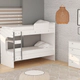 Cama Cucheta Mosconi Milenial Doble Juvenil Melamina Blanco