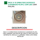 Pack X10 Emb Cuad Platil Led 5W Frio