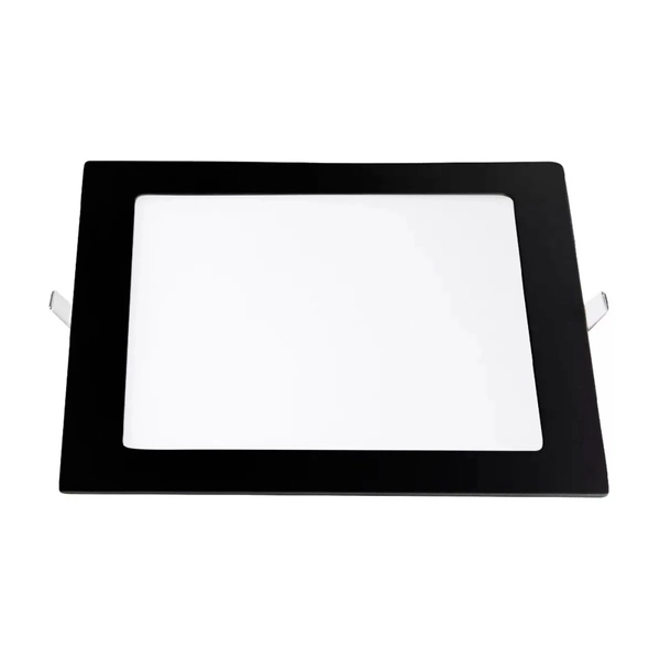 Embutir Cuadrado Moderno Neutro Lgp 12W 220V Negro