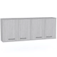 ALACENA ORLANDI JA 625 PREMIUM - JACARANDA 4 PUERTAS 2 ESTANTES