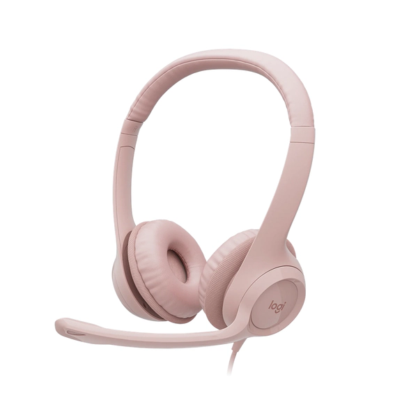 AURICULAR C/MIC VINCHA LOGITECH H390 COMFORT CLEARCHAT USB 001280 ROSE