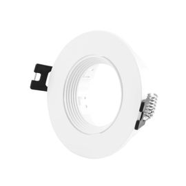 Spot Embutido Redondo Con Mov Antidesl Deb1 Gu10 90 Mm Blanco
