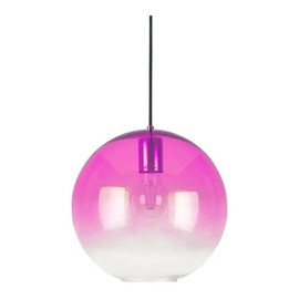 Colgante Vidrio Globo Traslucido 25Cm E27 Purpura