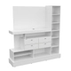 rack Tv Led Mosconi 126 Mueble Blanco