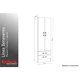 Placard Ricchezze Benevento 060 2 Puertas 2C Blanco Alpino