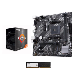 KIT ACTUALIZACION AMD RYZEN 5 5600GT + A520M-K + 8GB DDR4