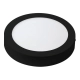 Pack X4 Panel Led 18w Aplicar Redondo Negro Frío 1500lm Techo