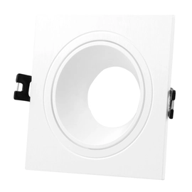 Spot Embutido Cuadrado Dicroica Ona1 Antidesl Gu10 113 X 113 X 34 Mm Blanco
