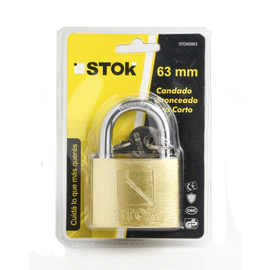 CANDADO BRONCEADO 63MM STOK