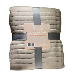 Cubrecama Quilt Brescia 2 1/2 plaza Urban Cemento
