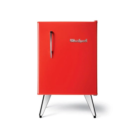 HELADERA WHIRLPOOL WRA08BVDIM 76L COMPACTA VINTAGE CLASE A ROJA