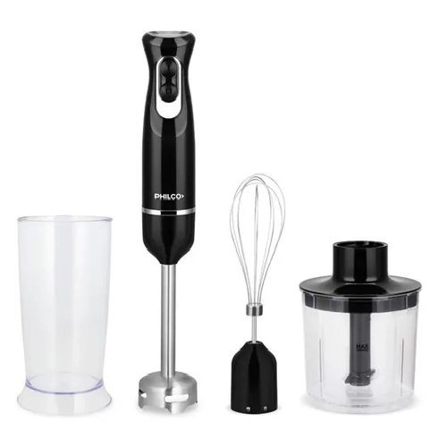 Minipimer Philco LMPH8508NP 4 En 1 Batidor Picador 600w 2 Velocidades Color Neg