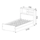 CAMA CREPISA ORLANDI VE 105 BAHIA - VENECIA 1 PLAZA 3 ESTANTES