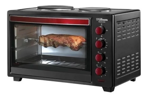 Horno de mesa eléctrico Liliana Megacook AO960 60L negro