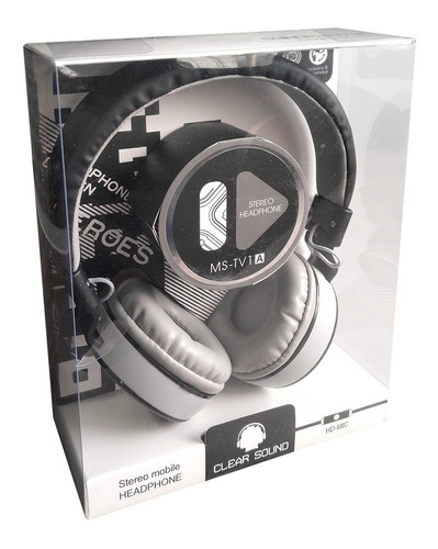 Auriculares Vincha Plegables Tv1a Manos Libres Cable Android Negro