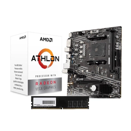 KIT ACTUALIZACION AMD ATHLON 3000G + MSI A520M-A PRO + 8GB DDR4 3200