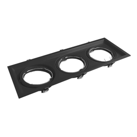 Emb Ar111 Scenic Rectangular 3 Luces Negro