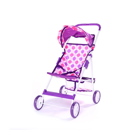 Cochecito Paraguitas De Muñeca Rainbow Plegable Violeta