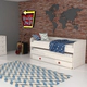 Cama Nido Doble Sin Carro 1 Plaza Mosconi Nature Infantil Venezia