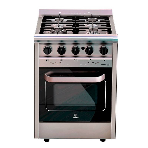 COCINA MORELLI FORZA 600 VISOR 60CM ACINOX REJAS VITRIF ENC ELECT V