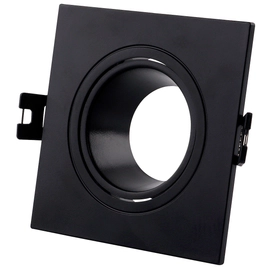 Spot Embutido Cuadrado Dicroica Matt1 Antidesl Gu10 93 X 93 X 29 Mm Negro