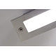 Spot Embutir Escalera Aluminio Acero Rectangular Fan Candil