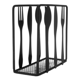 Servilletero Spoon Black 10x11 cm Acero