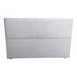 Respaldo Para Sommier King Size 2 Metros Tapizado Liso Pana Color Tiza