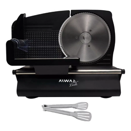 Máquina para Cortar Fiambre Aiwa AWK-MCF190N Metal 220V Negro