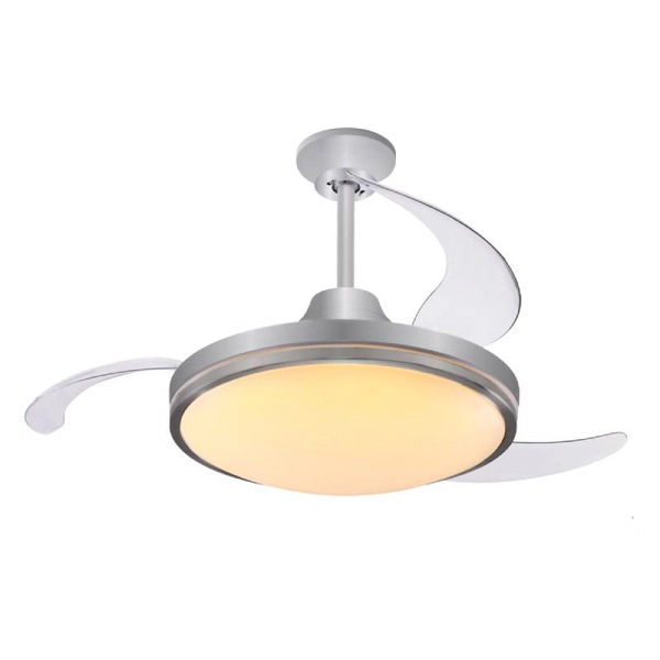 VENTILADOR TECHO PEABODY PE-VTRA420S - ACERO 42 100W LUZ LED
