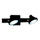 Aplique Pared Spot 2 Luces Oslo Liston Negro