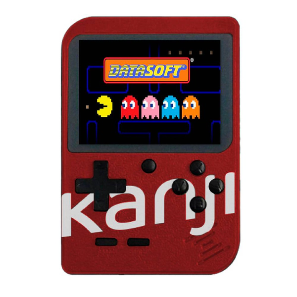 CONSOLA KANJI KJ-POCKET AV TV CABLE USB MAS DE 400 JUEGOS ROJA