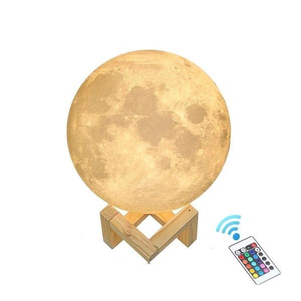 Lampara de Luna Suono 68-SUO074 Luz RGB con Control Remoto