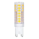 Aplique Pared 3 Luces Baño Inoxidable Vidrio Platil Con Led Cálida