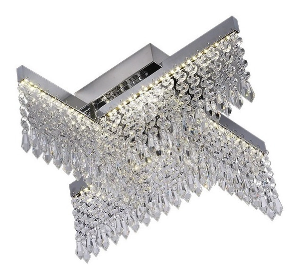 Aplique Cristal Cruz Confitte Smart Led 24W Calido
