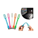 Linterna USB Portatil Para Notebook 1,2W Silicona Flexible Amarillo