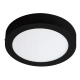 Panel Led 24w Aplicar Redondo Negro Frio 2040 Lumens