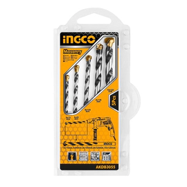 SET DE MECHAS DE WIDIA X5 UNIDADES 4 A 10MM INGCO AKDB3055