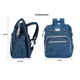 MOCHILA MATERNAL BOLSO CUNA BEBE CAMBIADOR PLEGABLE - AZUL - GRIS - GRIS + ROSA