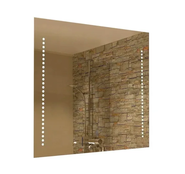 Espejo Luces Led Puntos 28W 80X60Cm Cromo