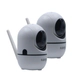 KIT X2 CAMARA IP WIRELESS KANJI KJ-CAMIPMX1 SONIDO BIDIRECCIONAL MICROSD HD IDS
