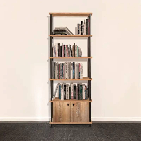 BIBLIOTECA DEGE B14 - SIMPLE 5 NIVELES DE APOYO PUERTA DOBLE